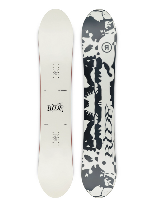 Ride Compact Snowboard Womens 2025 White Black 146 | Boardparadise.com